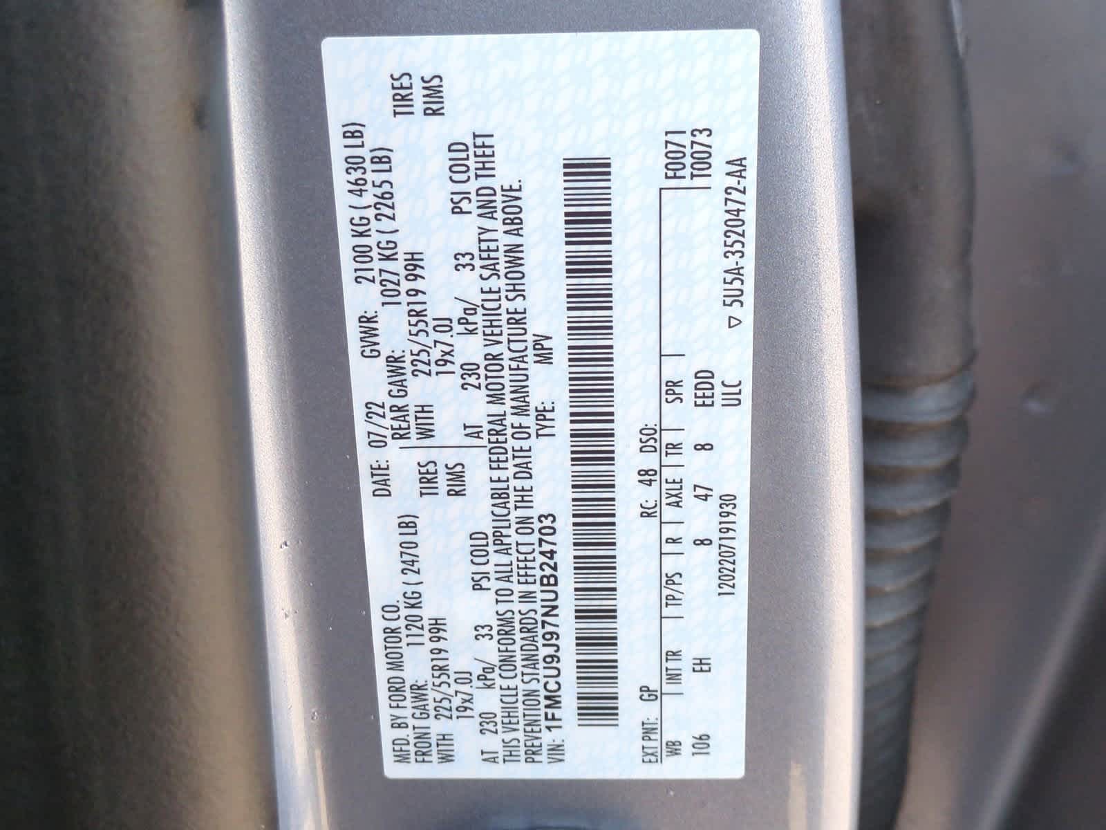 Thumbnail: 2022 Ford Escape - 37