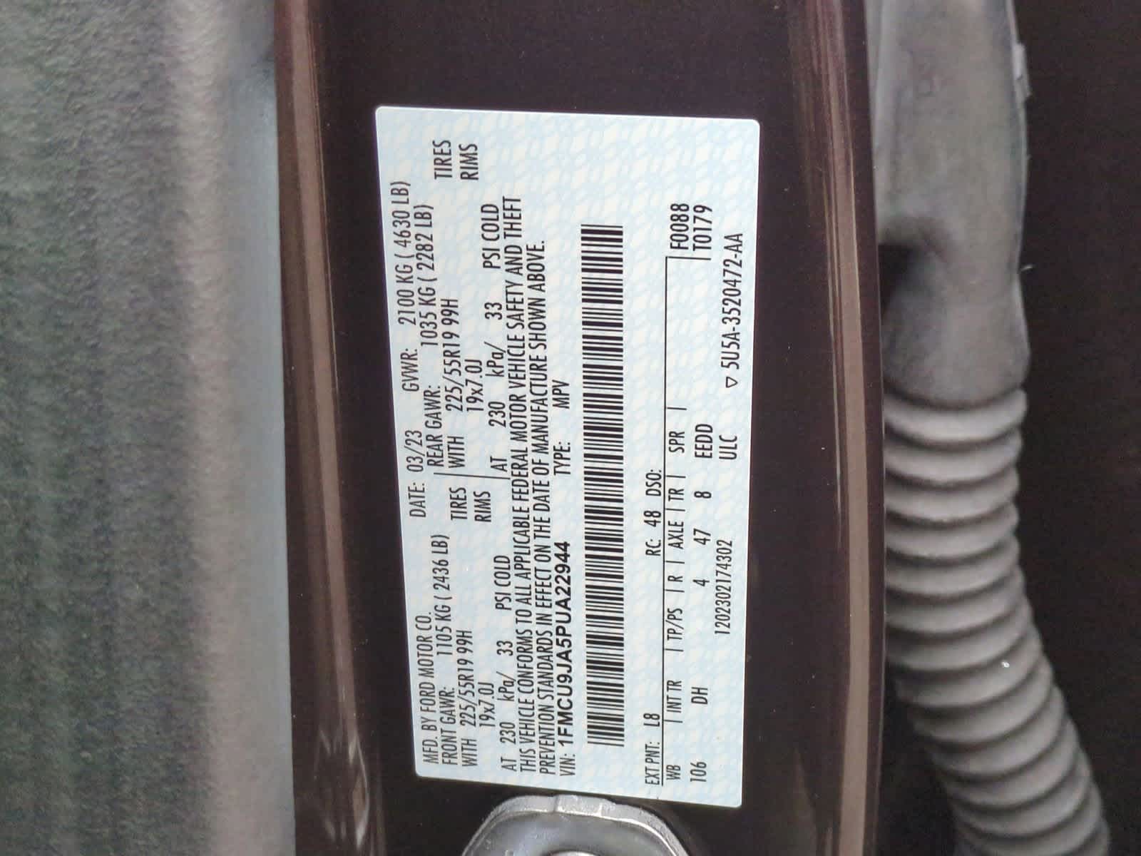 Thumbnail: 2023 Ford Escape - 37