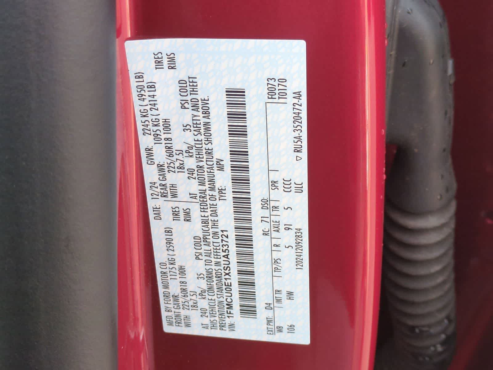 Thumbnail: 2025 Ford Escape - 37