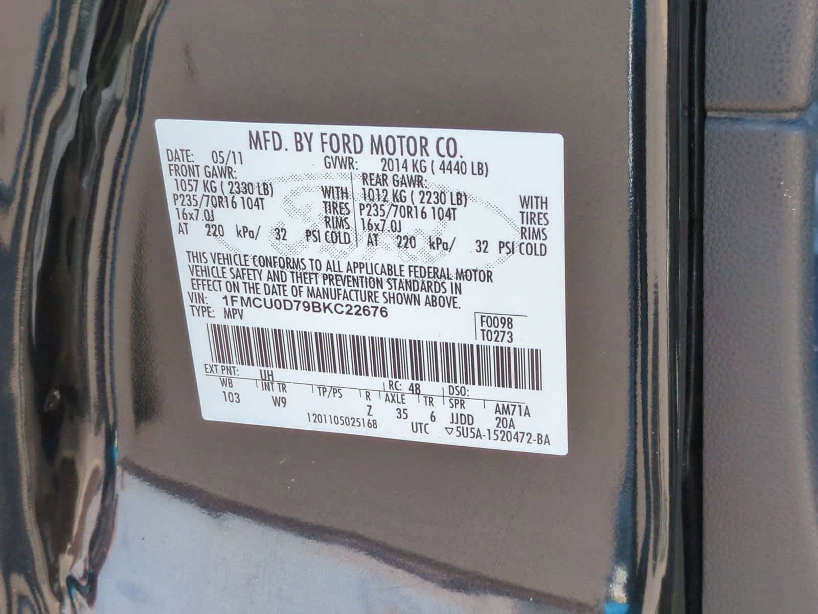 2011 Ford Escape XLT 35