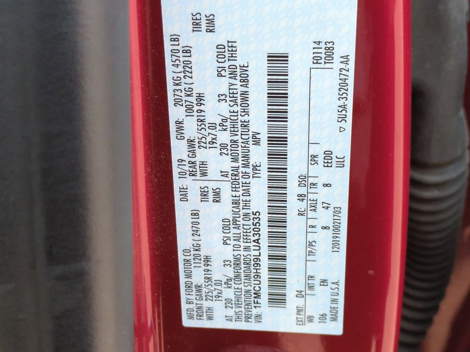 Thumbnail: 2020 Ford Escape - 35