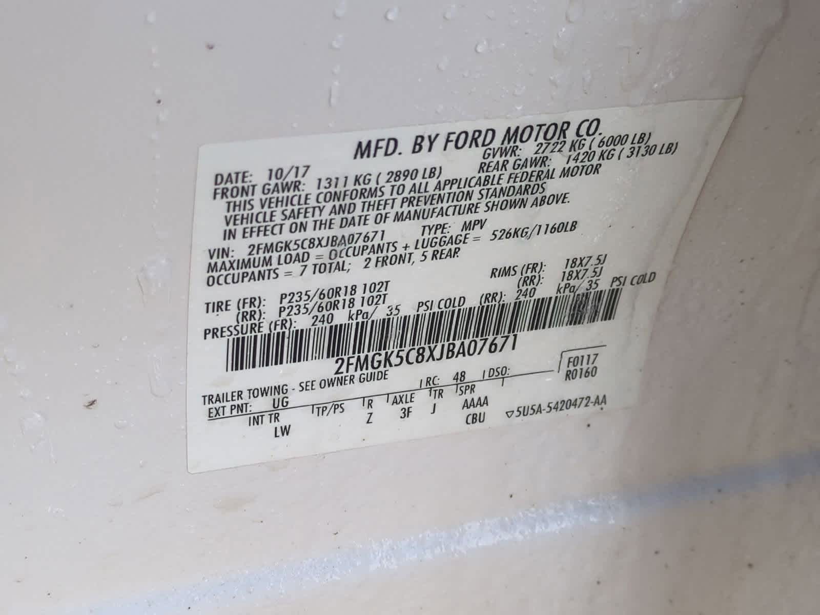 Thumbnail: 2018 Ford Flex - 36