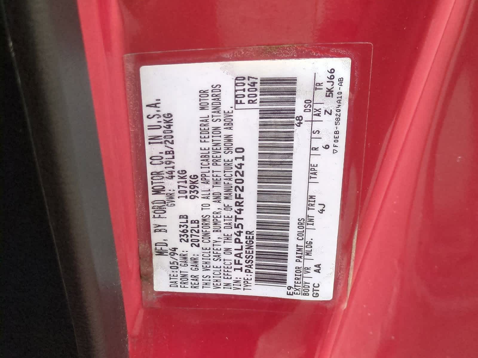 Thumbnail: 1994 Ford Mustang - 33