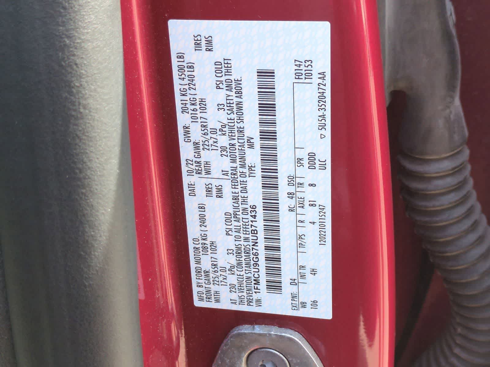 Thumbnail: 2022 Ford Escape - 35