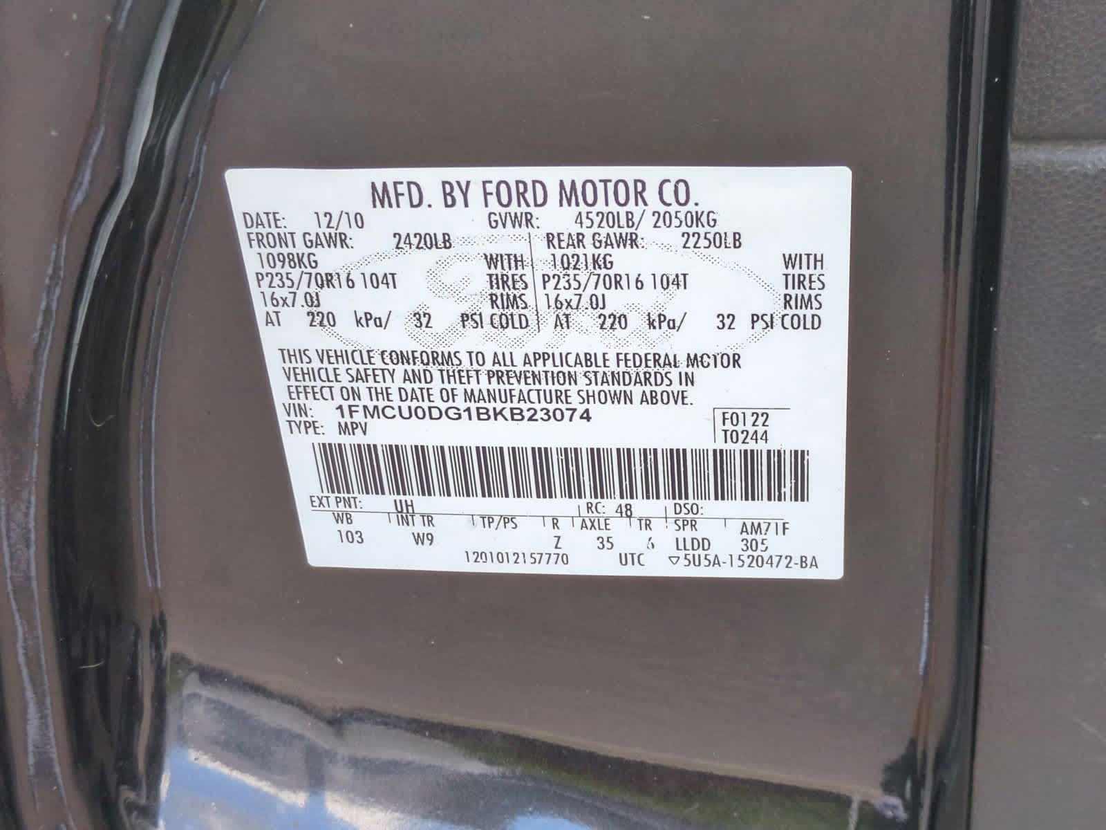 Thumbnail: 2011 Ford Escape - 35