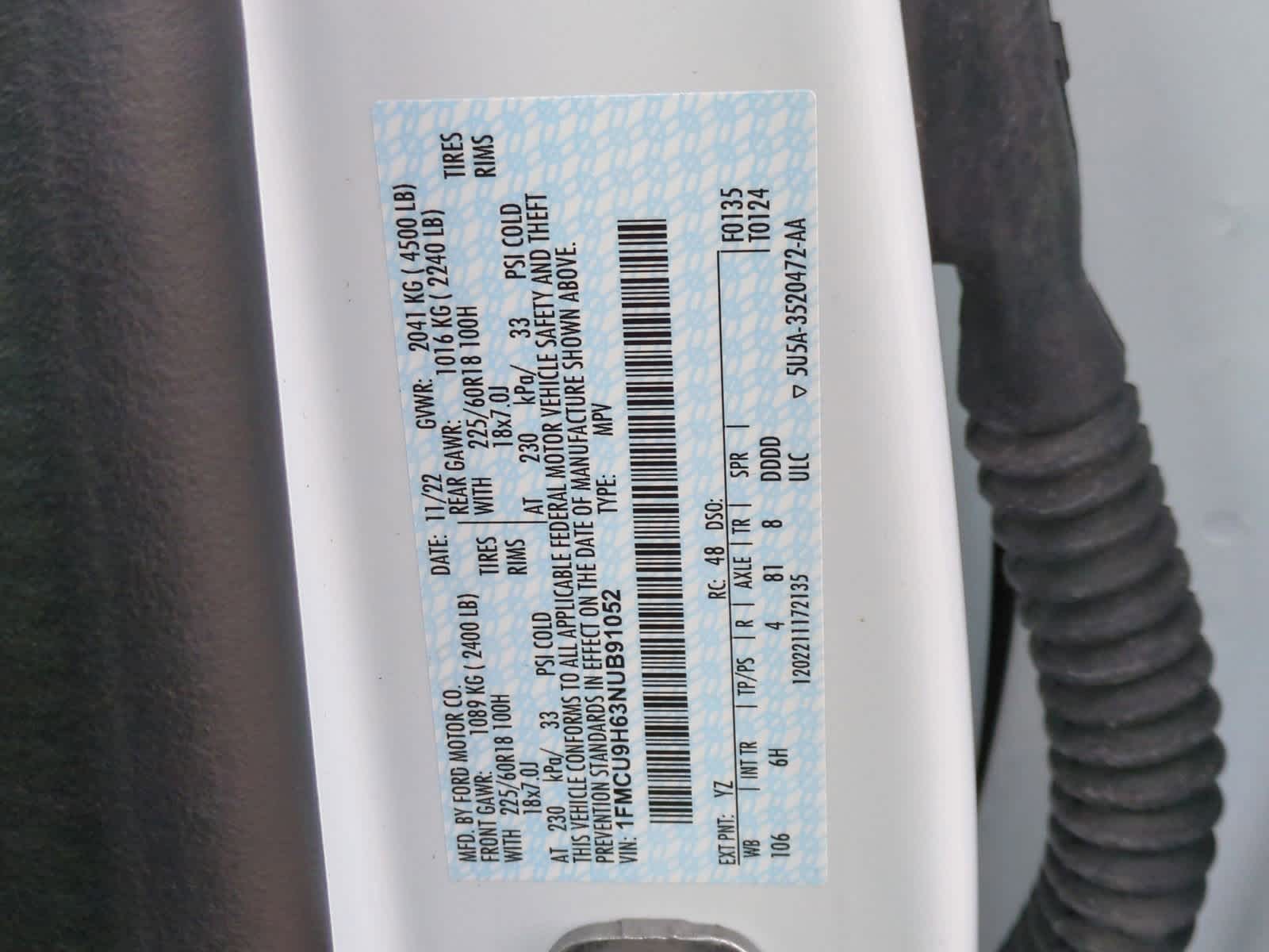 2022 Ford Escape SEL photo 4