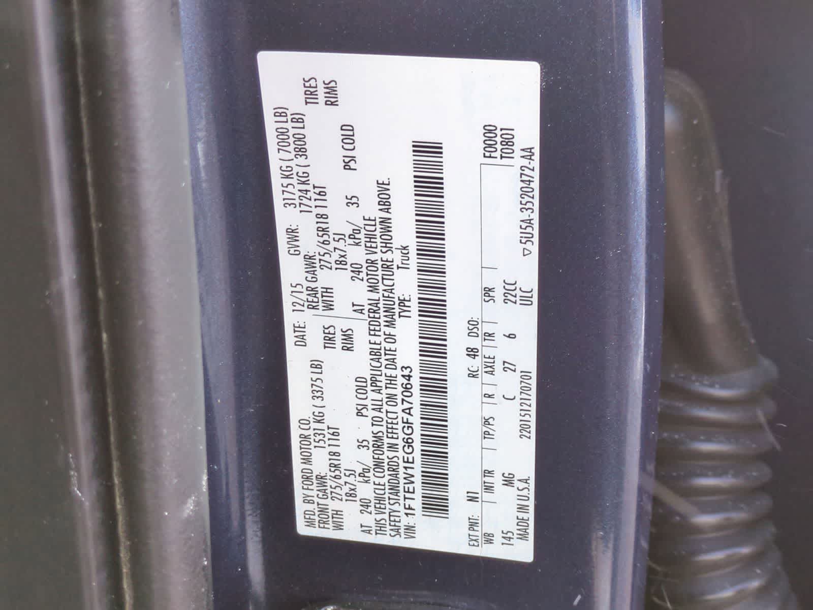 Thumbnail: 2016 Ford F-150 - 34