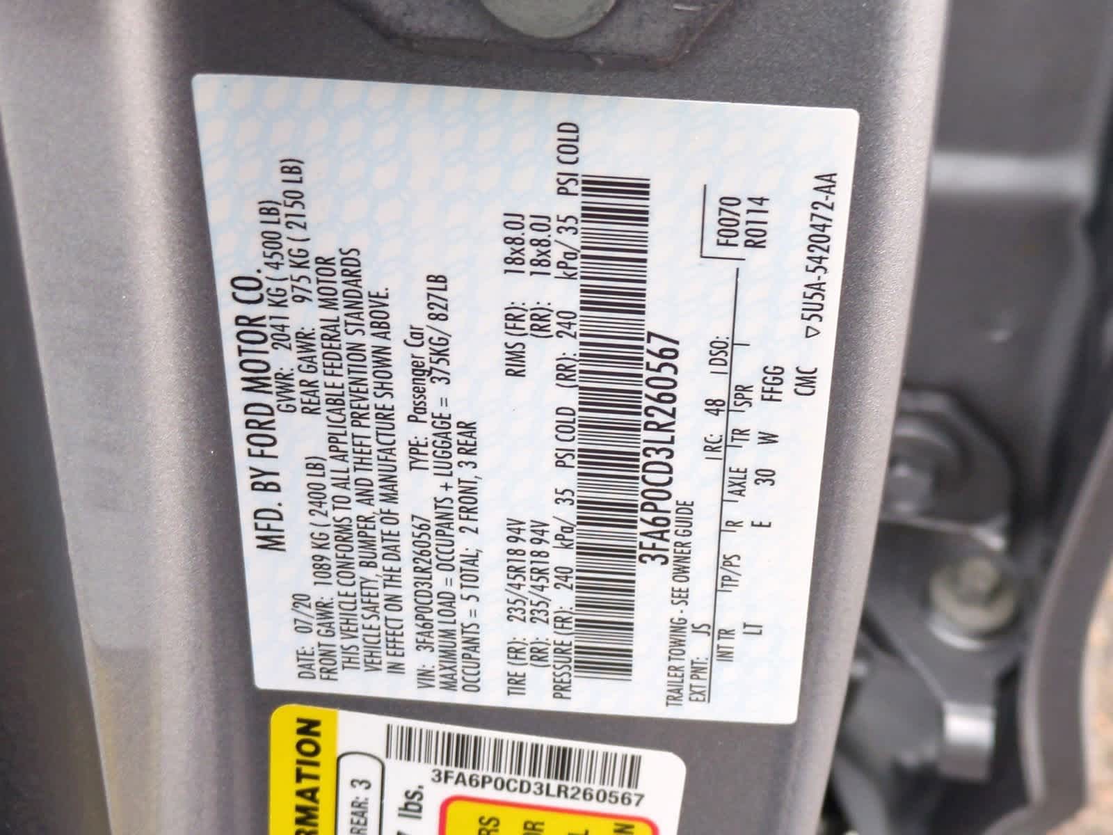 Thumbnail: 2020 Ford Fusion - 35