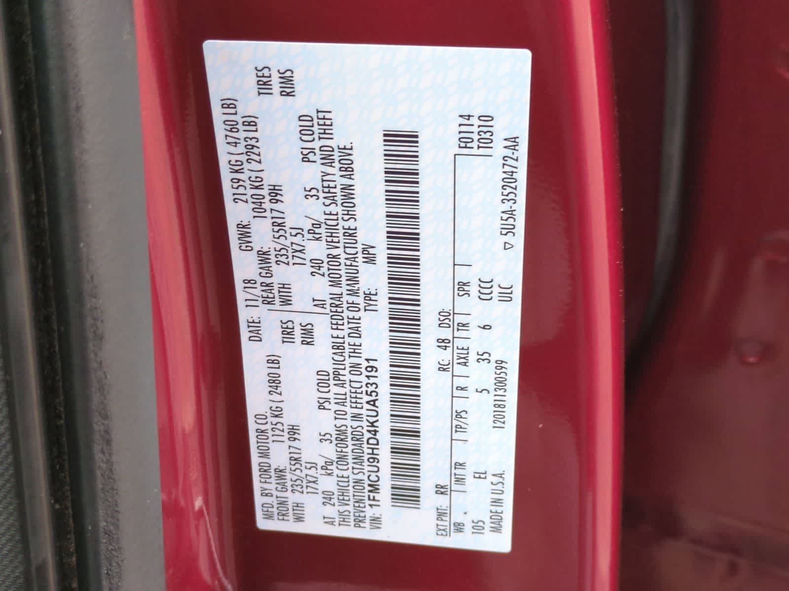 Thumbnail: 2019 Ford Escape - 35