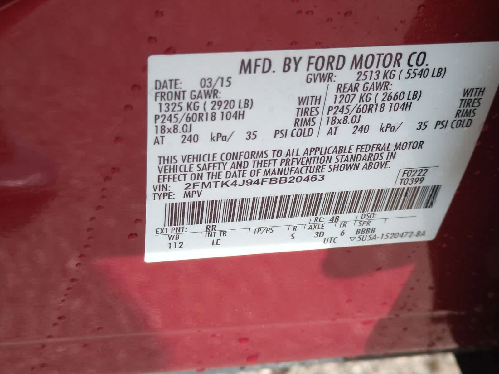 2015 Ford Edge SEL 35