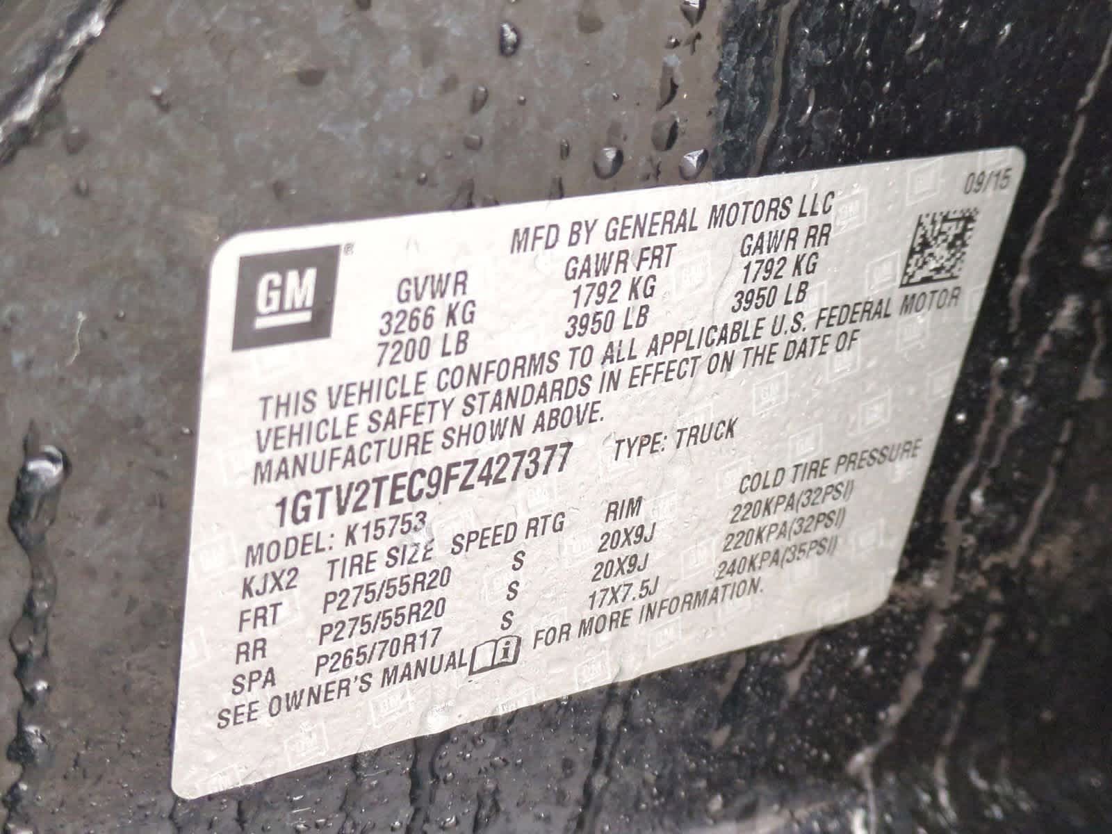 Thumbnail: 2015 GMC Sierra 1500 - 34