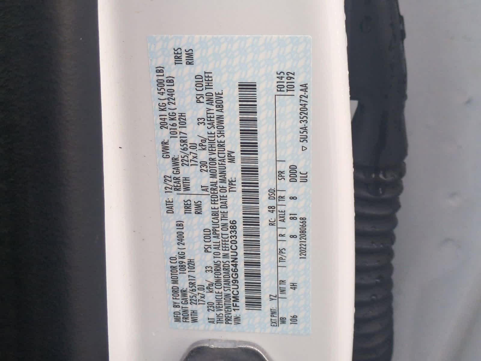 Thumbnail: 2022 Ford Escape - 35