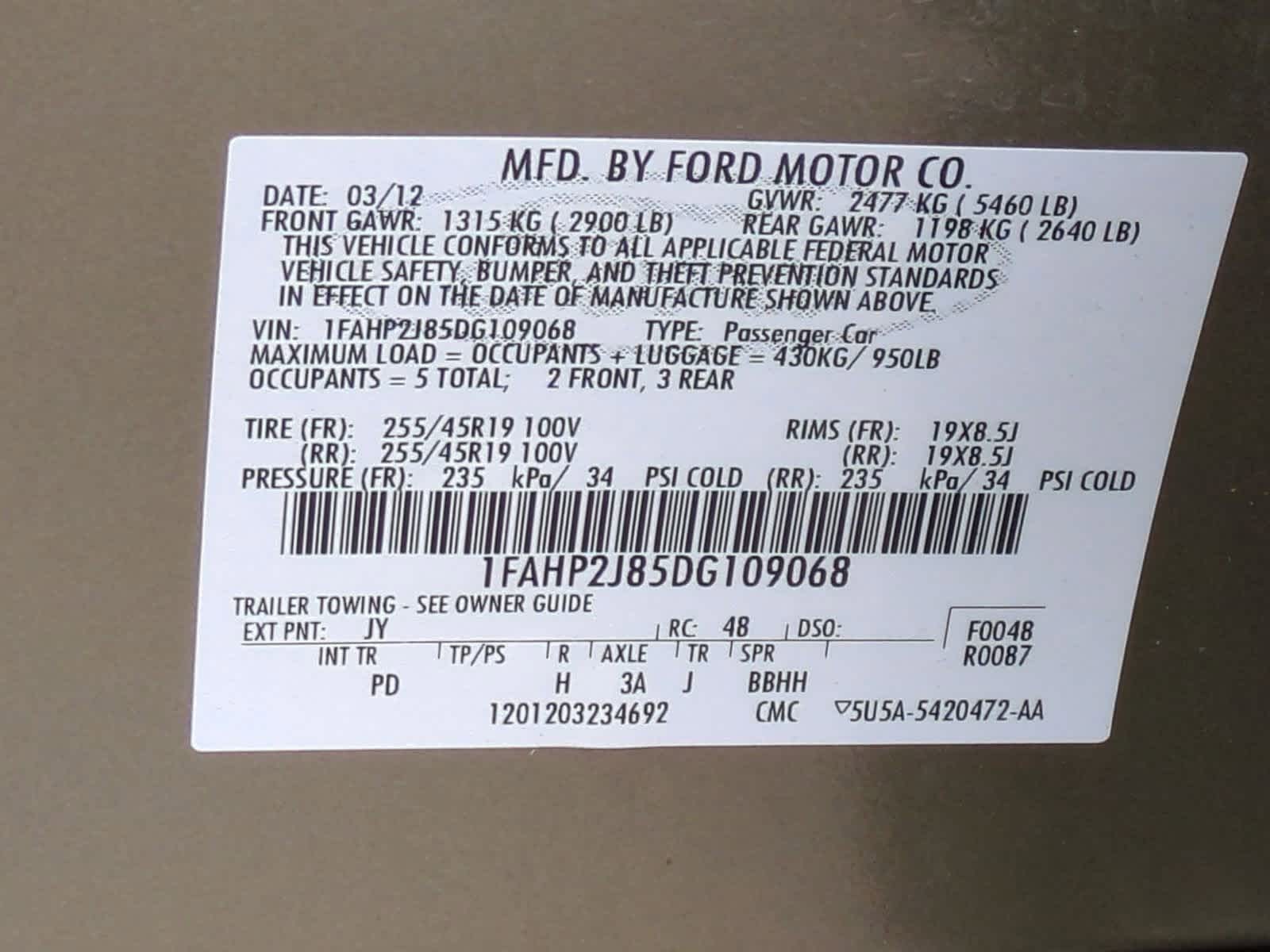 Thumbnail: 2013 Ford Taurus - 36