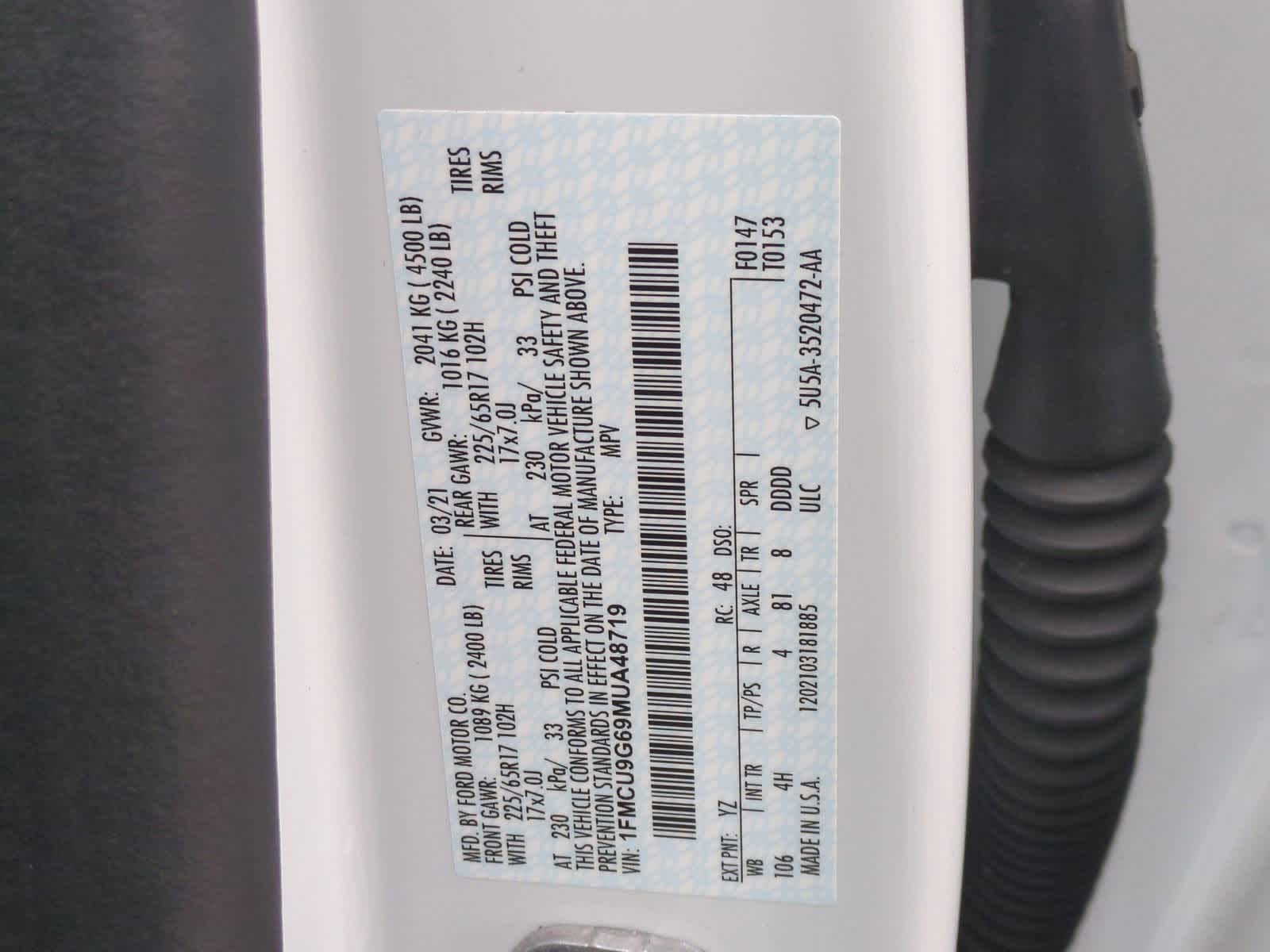 Thumbnail: 2021 Ford Escape - 35