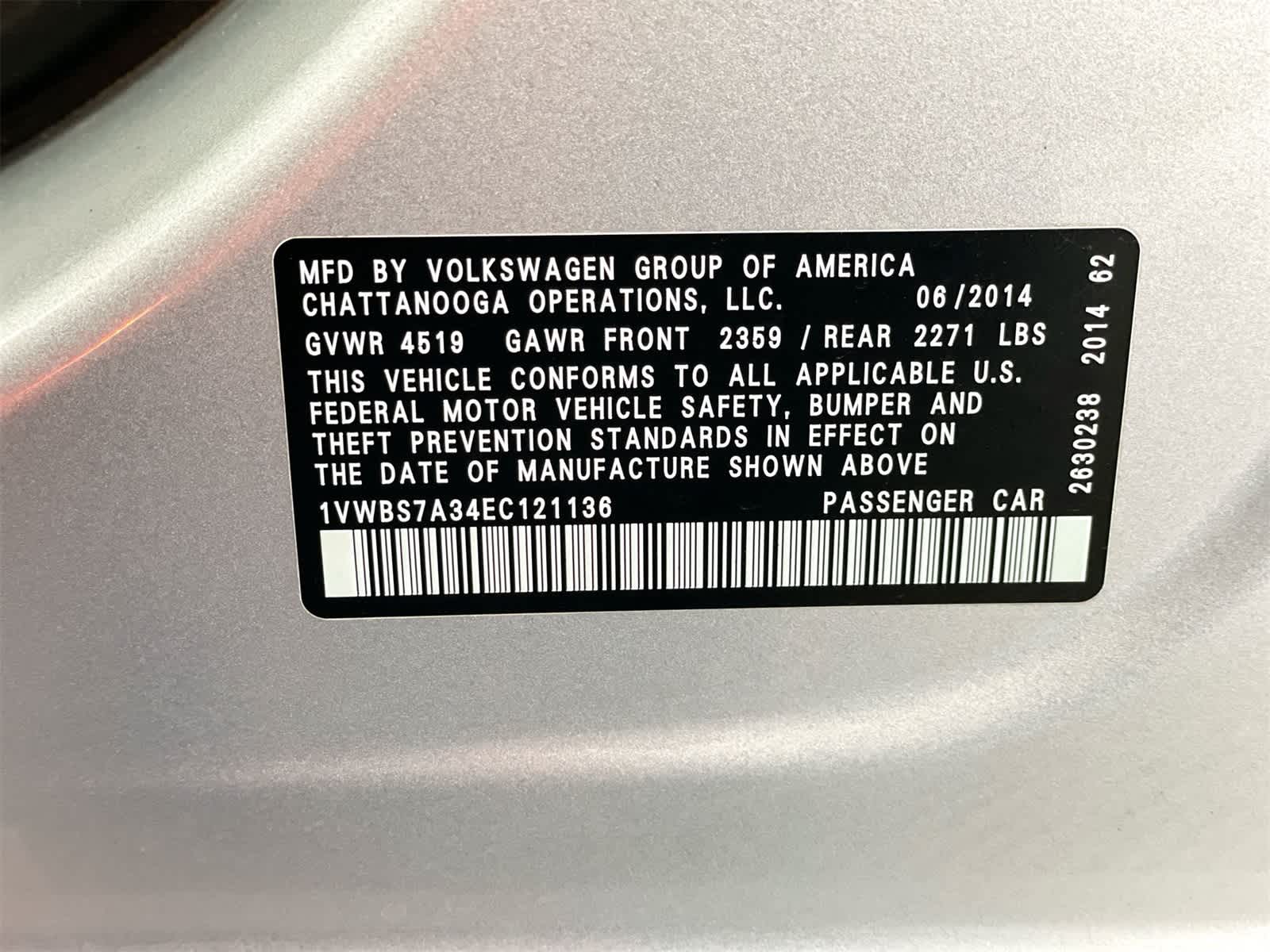 Thumbnail: 2014 Volkswagen Passat - 27