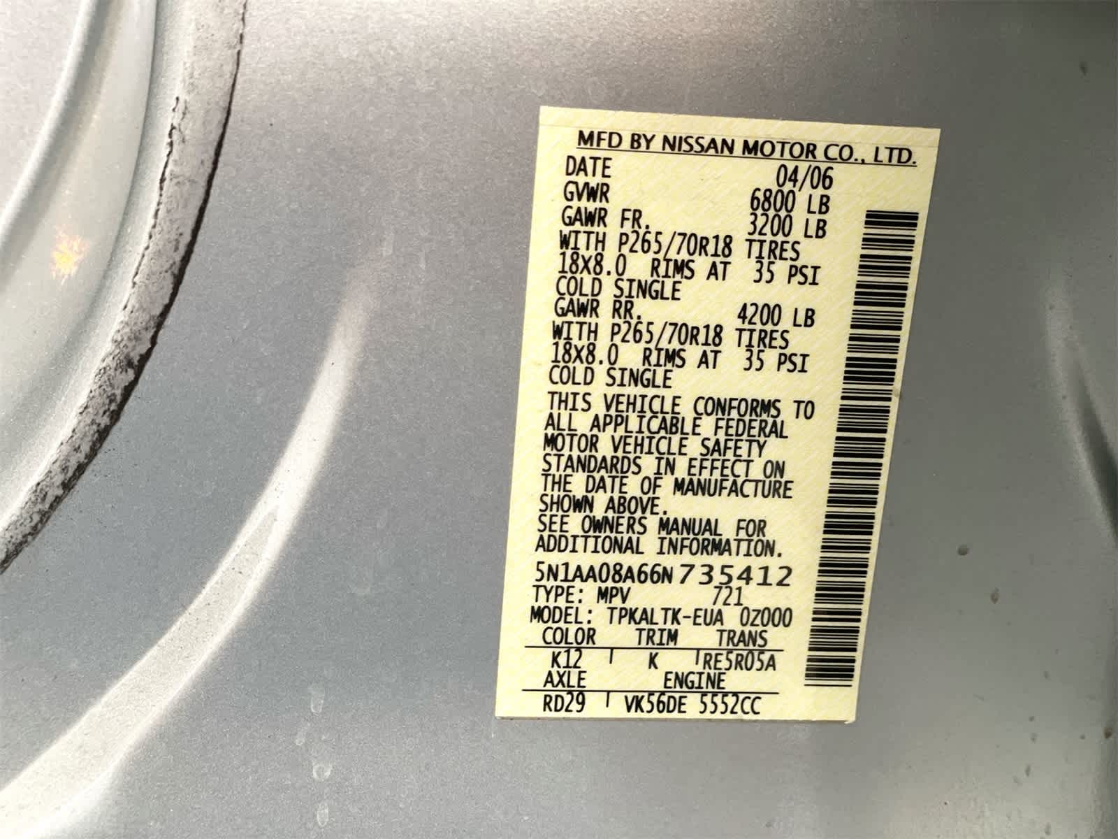 Thumbnail: 2006 Nissan Armada - 28