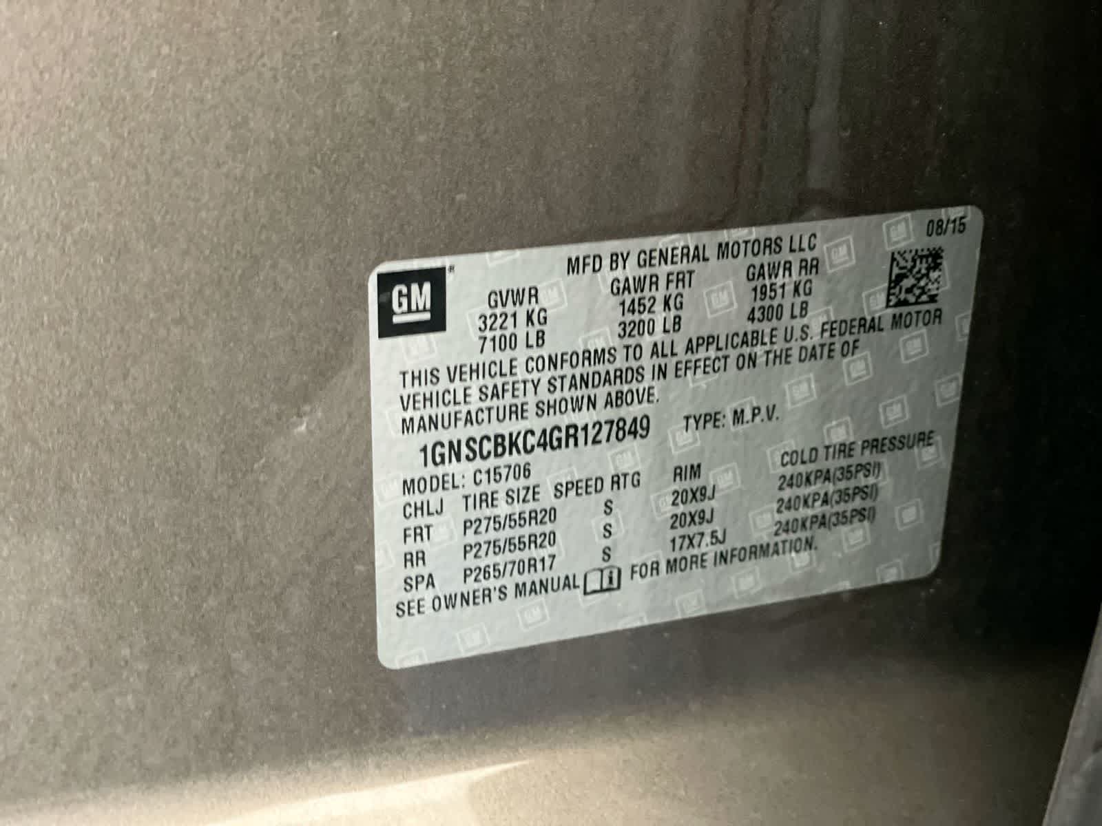 Thumbnail: 2016 Chevrolet Tahoe - 27