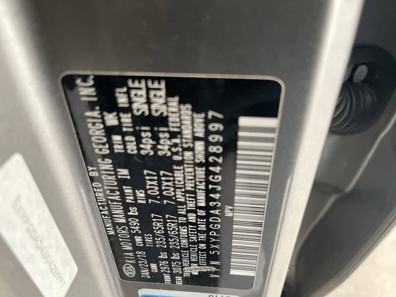 Thumbnail: 2018 Kia Sorento - 27