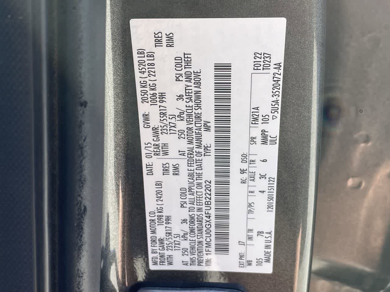 Thumbnail: 2015 Ford Escape - 24