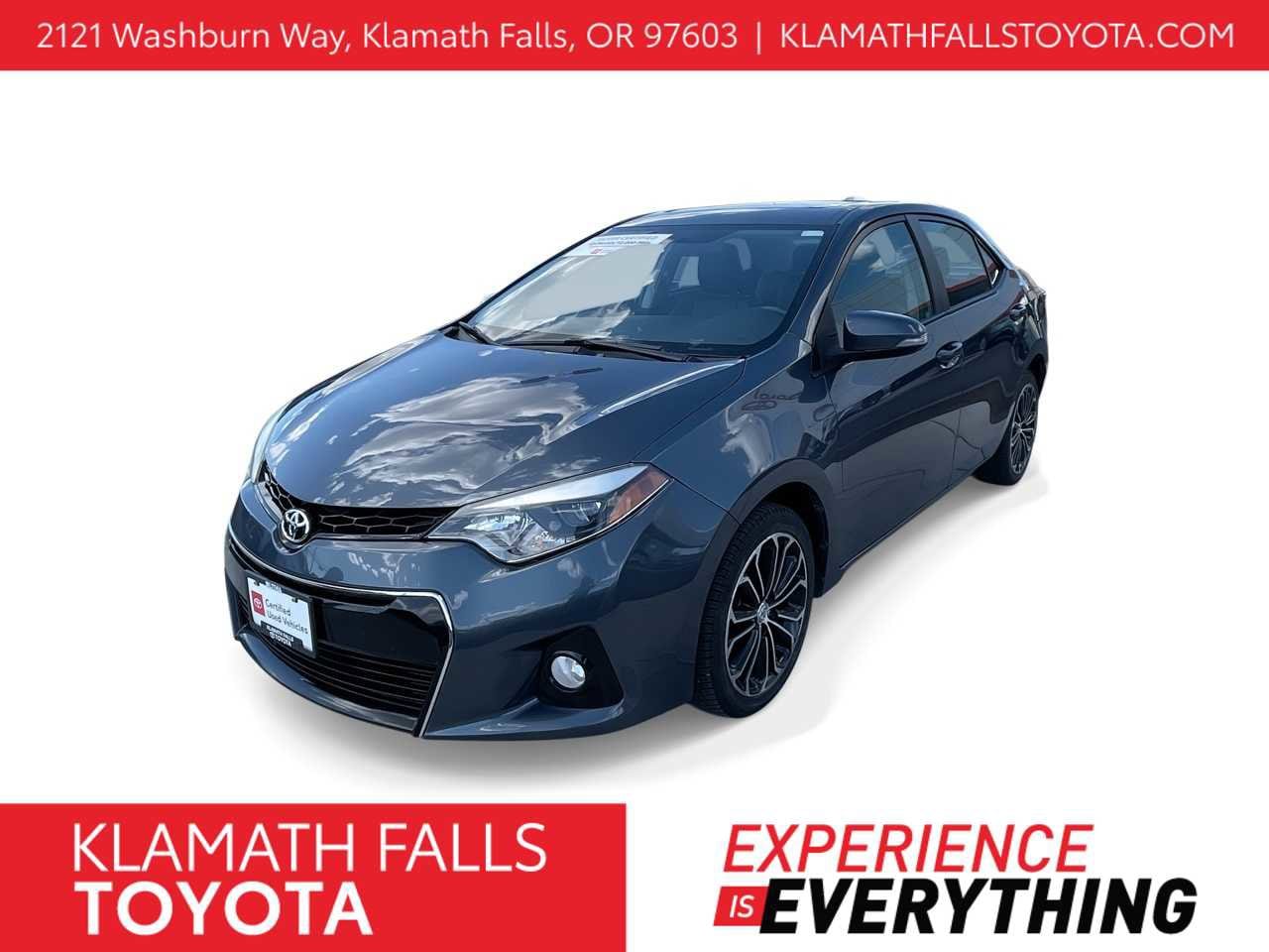 2016 Toyota Corolla S -
                  Klamath Falls, OR