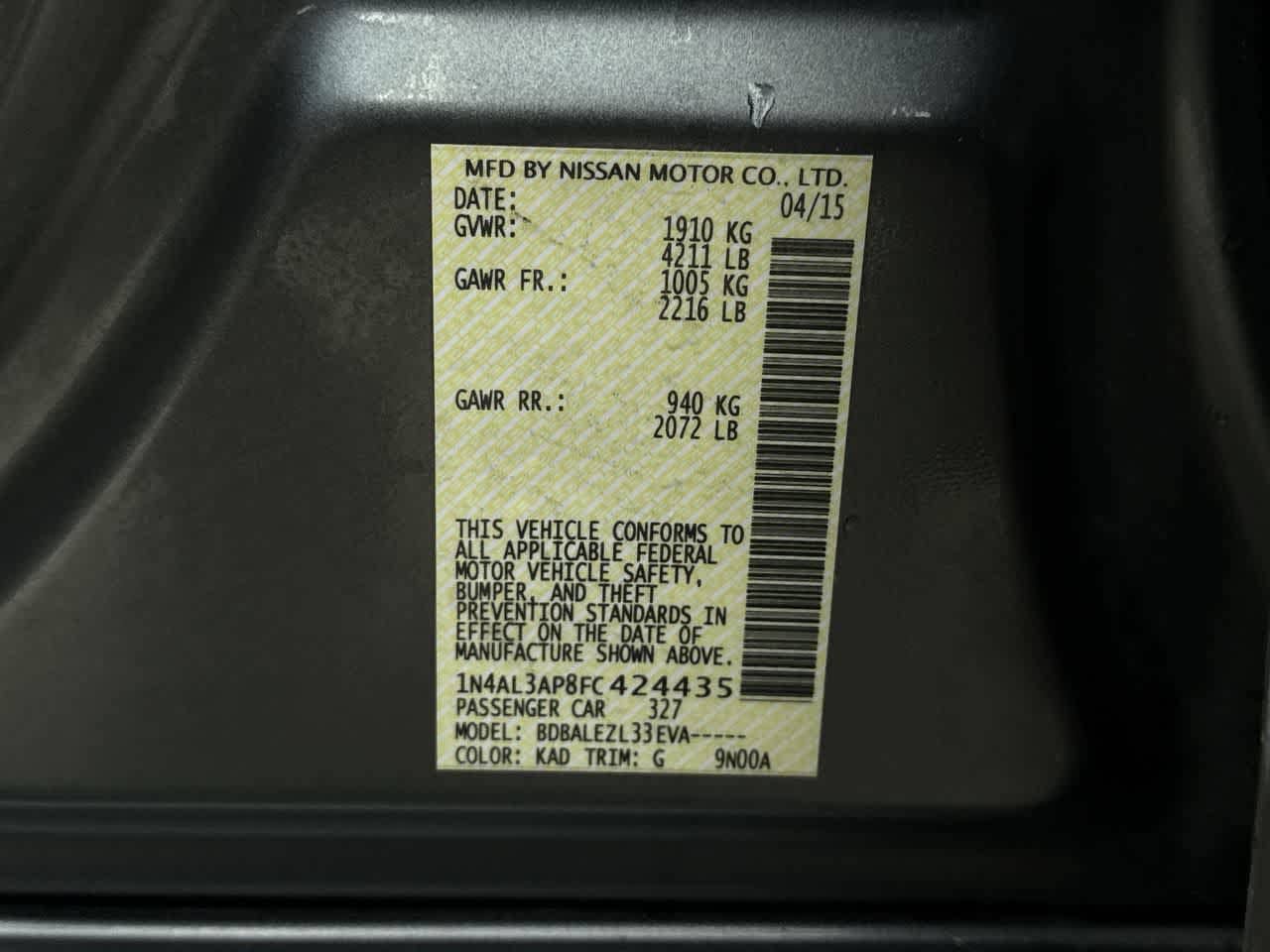 Thumbnail: 2015 Nissan Altima - 23