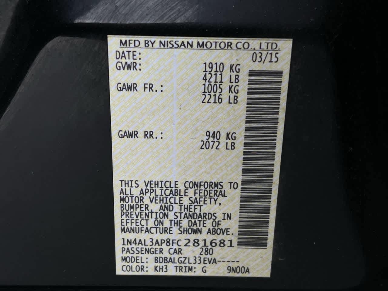 Thumbnail: 2015 Nissan Altima - 24