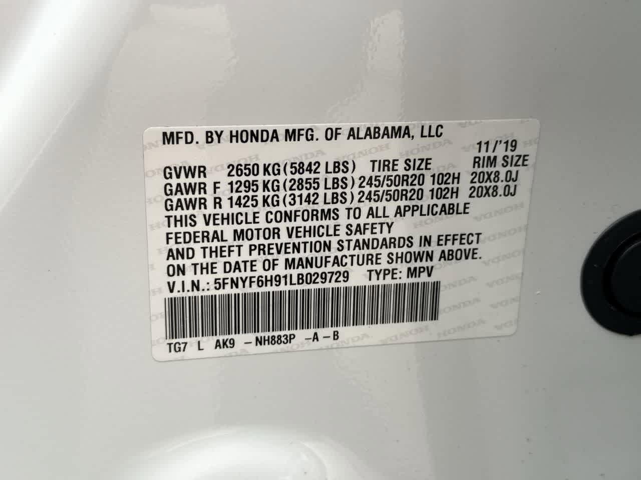 Thumbnail: 2020 Honda Pilot - 25