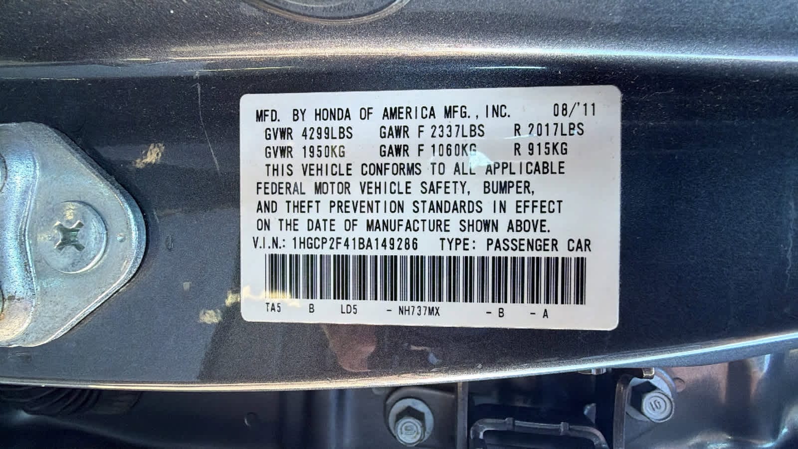 Thumbnail: 2011 Honda Accord - 30