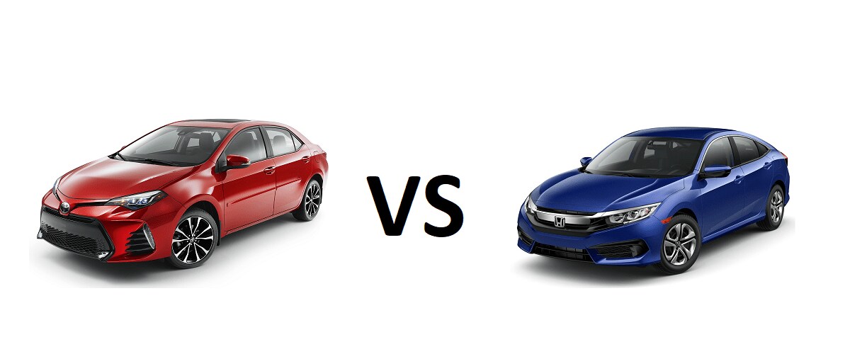 2018 Toyota Corolla vs Honda Civic  Side-By-Side Car Comparison