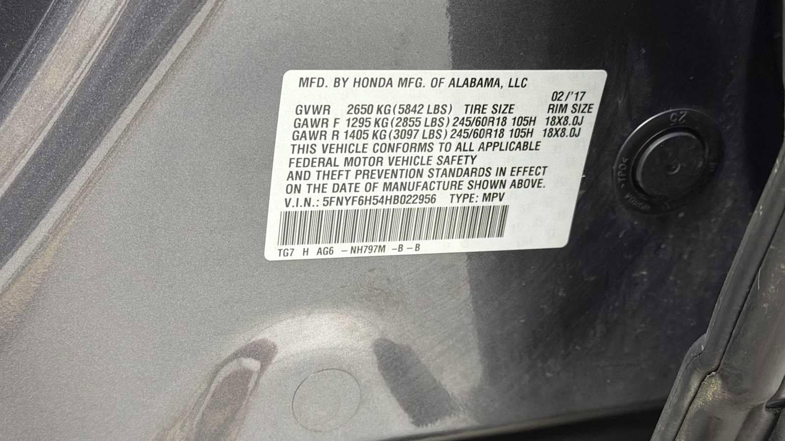 Thumbnail: 2017 Honda Pilot - 11
