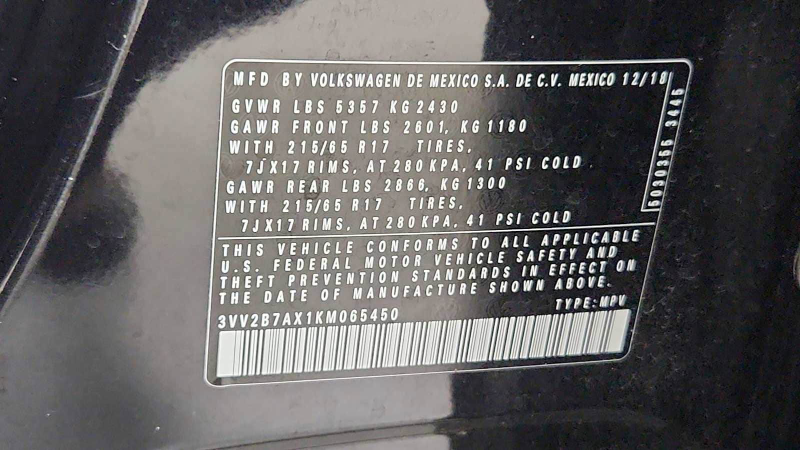 Thumbnail: 2019 Volkswagen Tiguan - 11