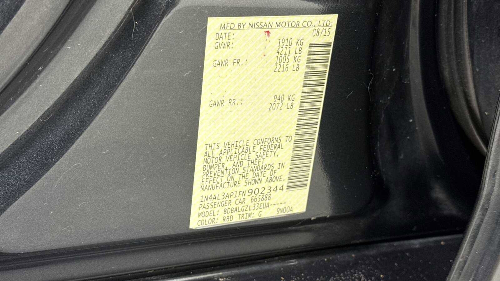 Thumbnail: 2015 Nissan Altima - 11