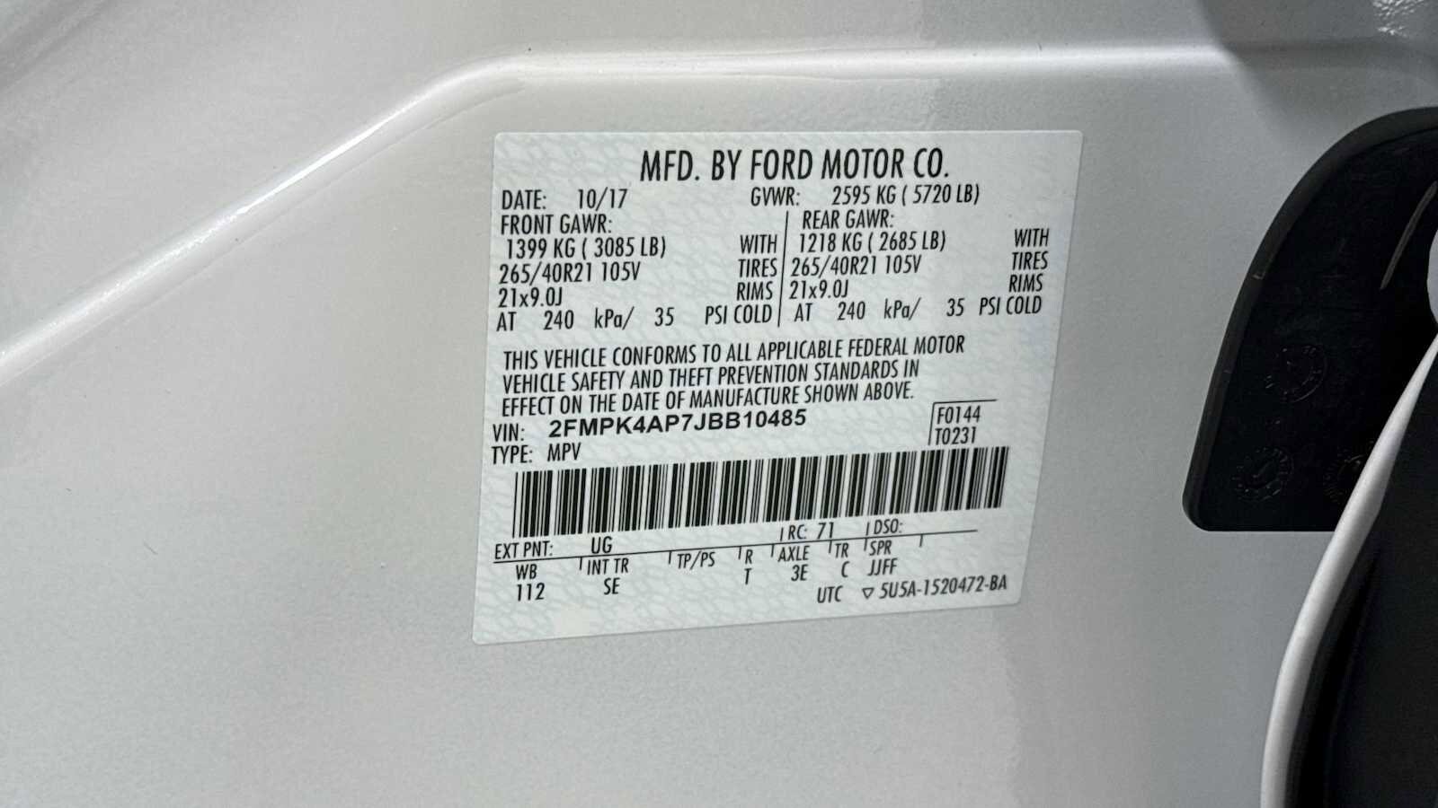 Thumbnail: 2018 Ford Edge - 11