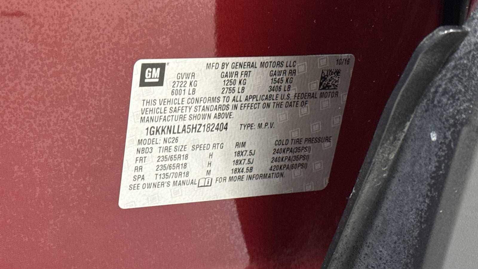 Thumbnail: 2017 GMC Acadia - 11