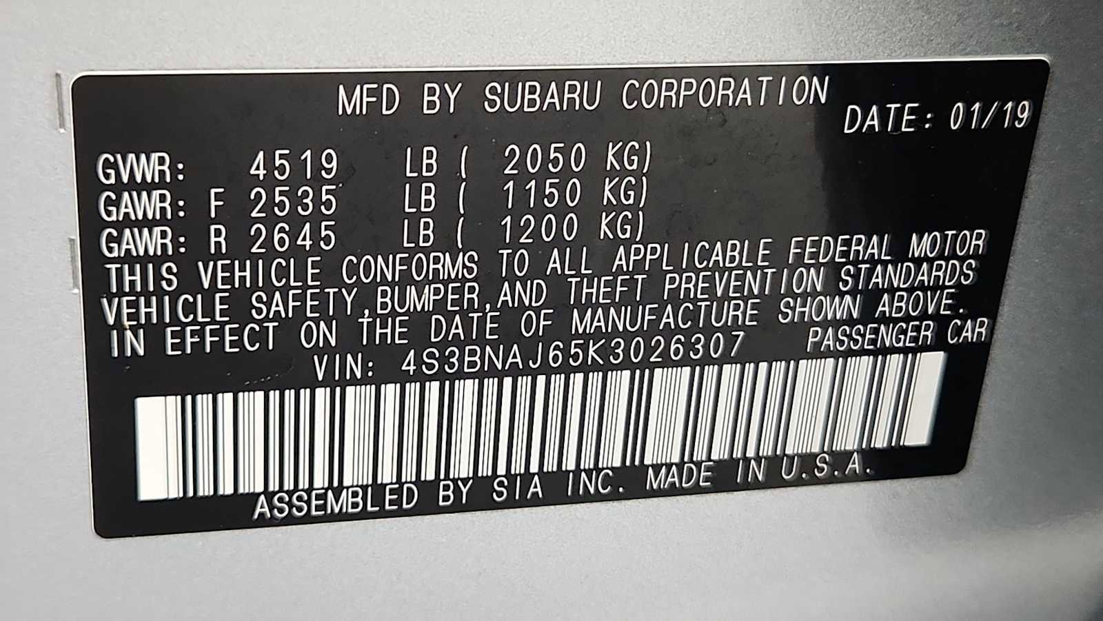 Thumbnail: 2019 Subaru Legacy - 11