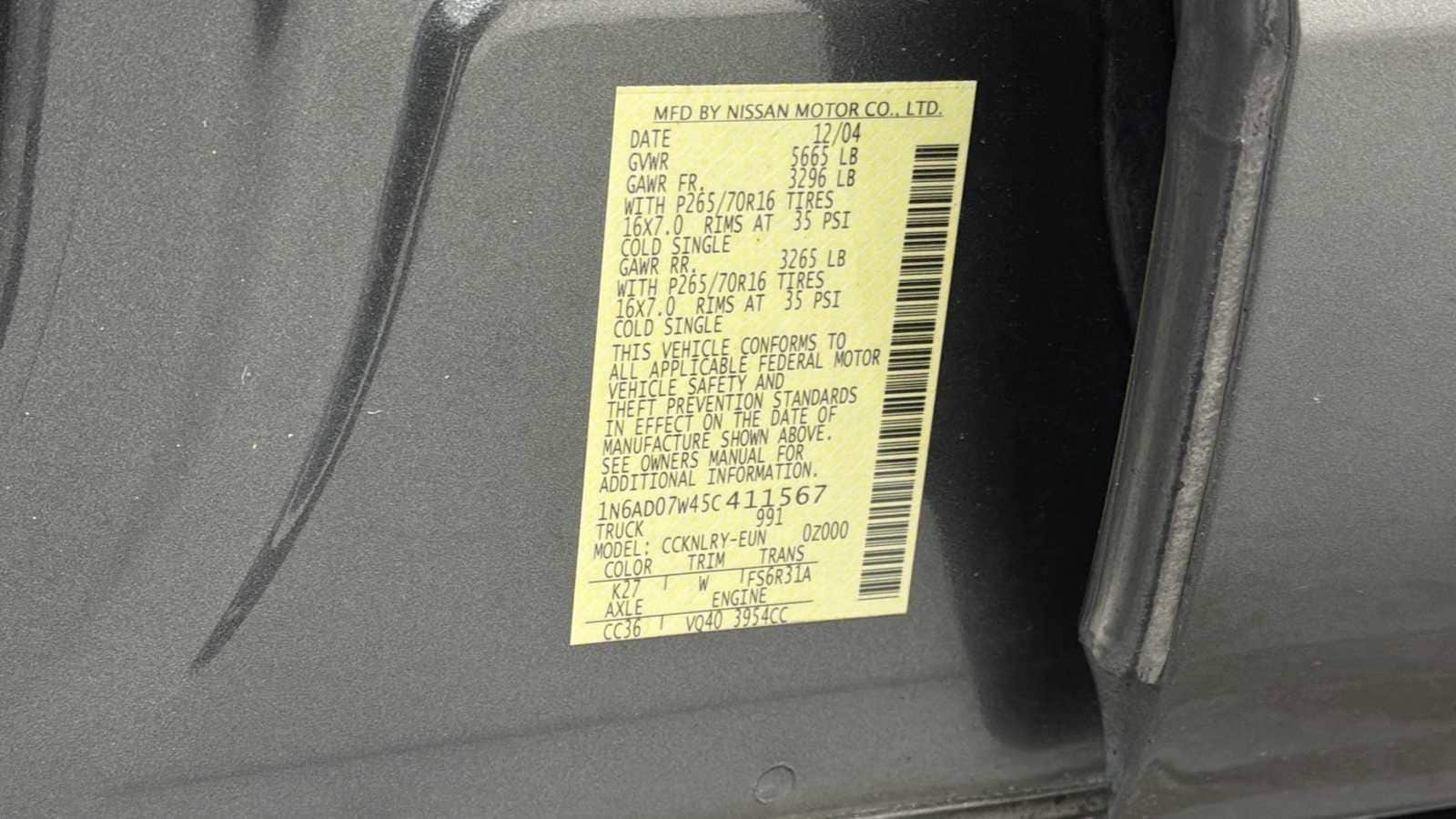 Thumbnail: 2005 Nissan Frontier - 11