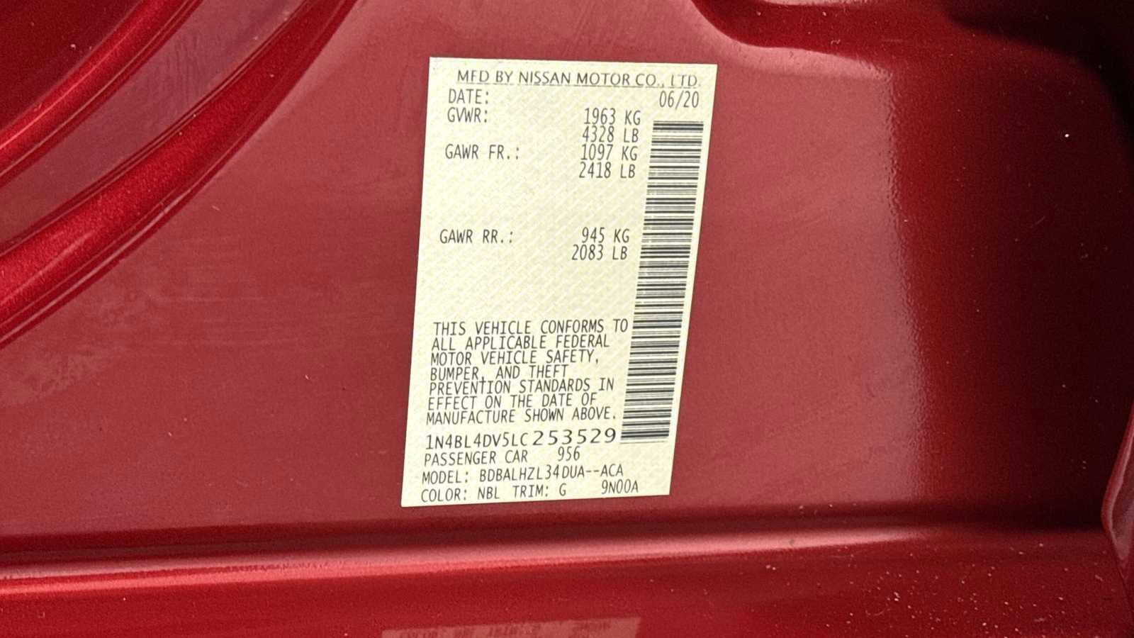 Thumbnail: 2020 Nissan Altima - 11