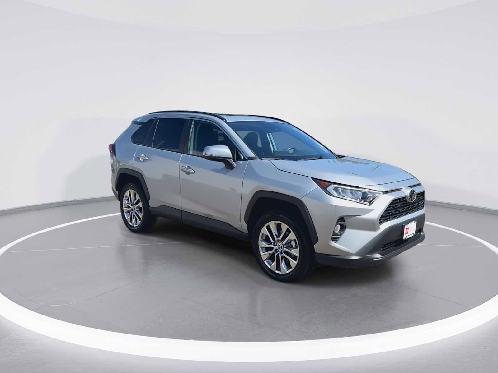 Certified 2021 Toyota RAV4 XLE Premium with VIN 2T3A1RFV7MW246571 for sale in Springfield, OR