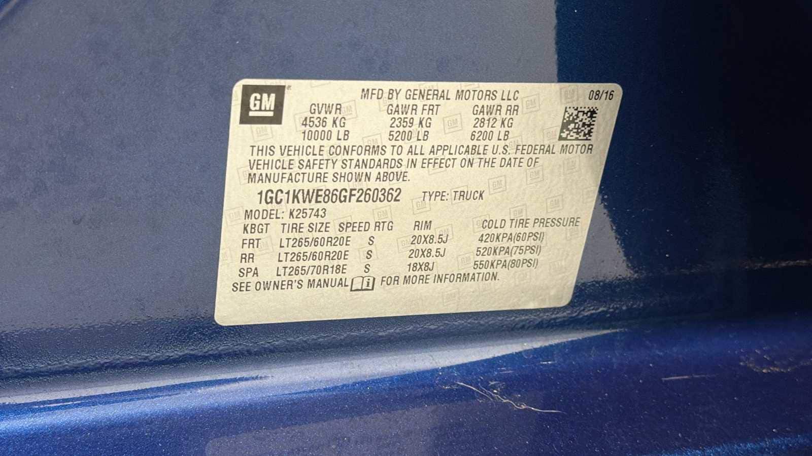 Thumbnail: 2016 Chevrolet Silverado 2500 - 11