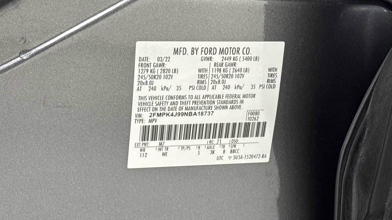 Thumbnail: 2022 Ford Edge - 11