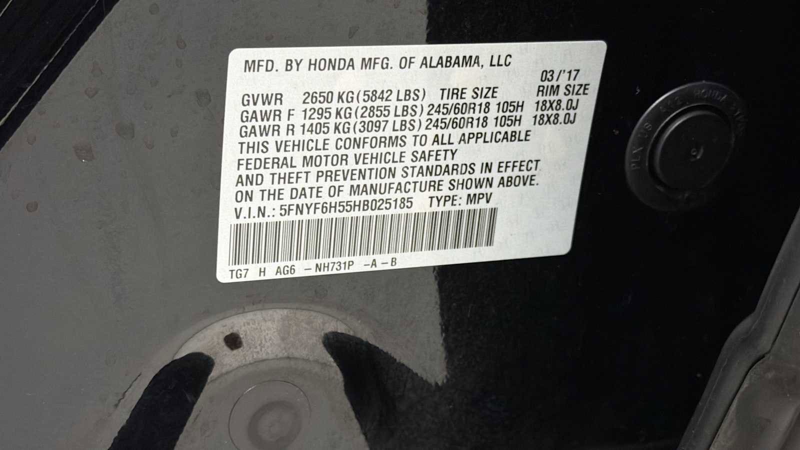 Thumbnail: 2017 Honda Pilot - 11