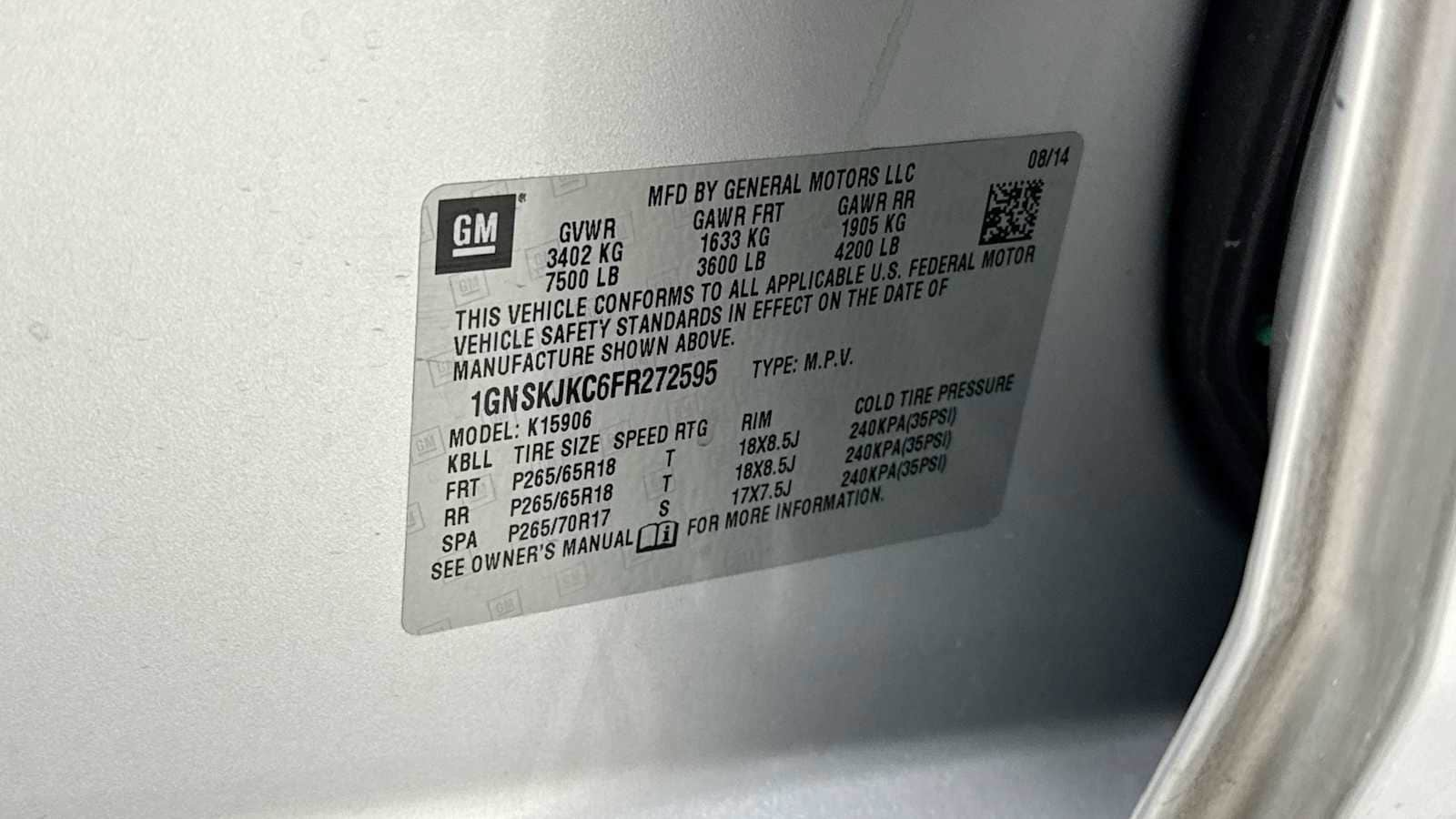 Thumbnail: 2015 Chevrolet Suburban - 11