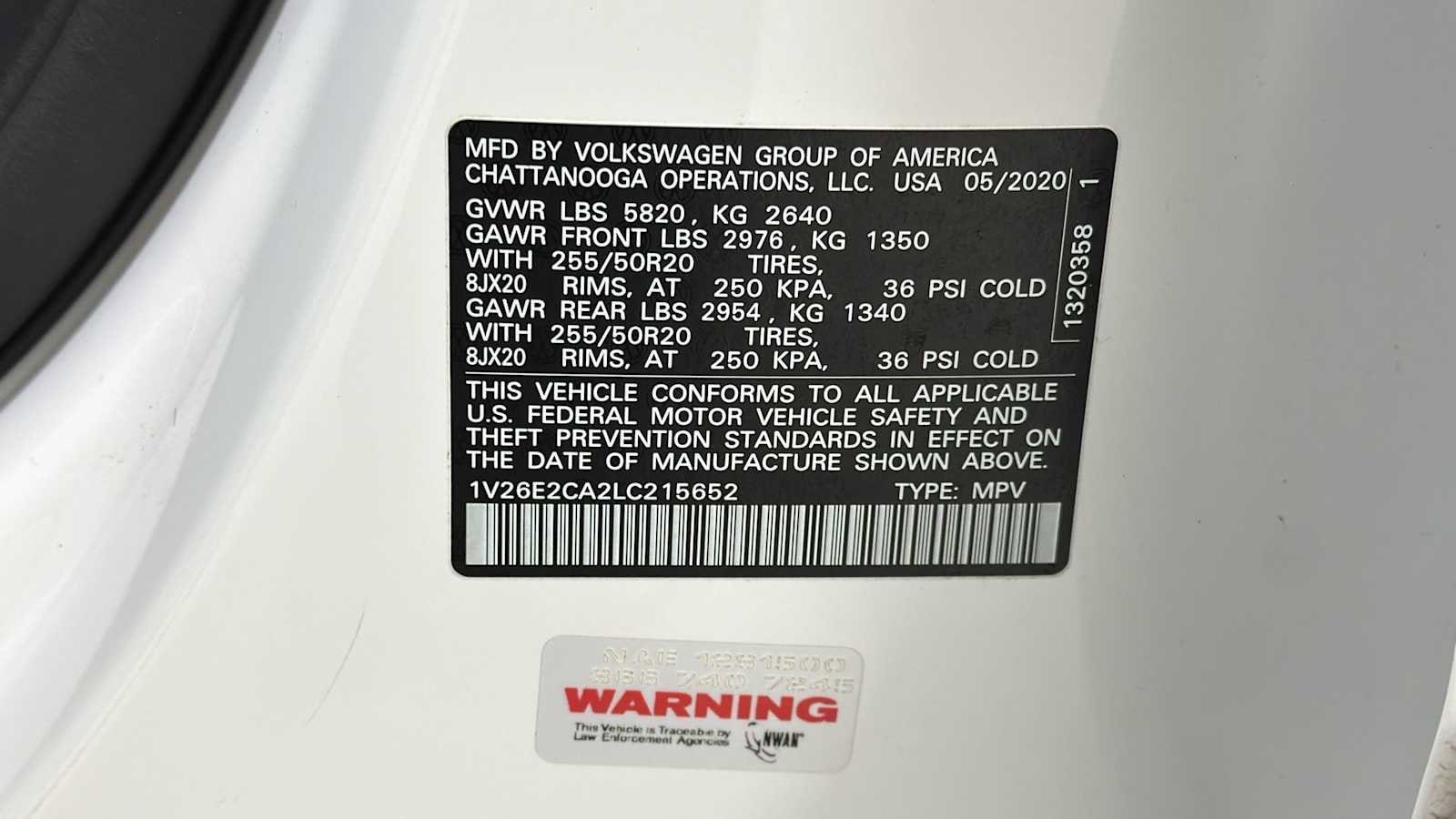 Thumbnail: 2020 Volkswagen Atlas - 11