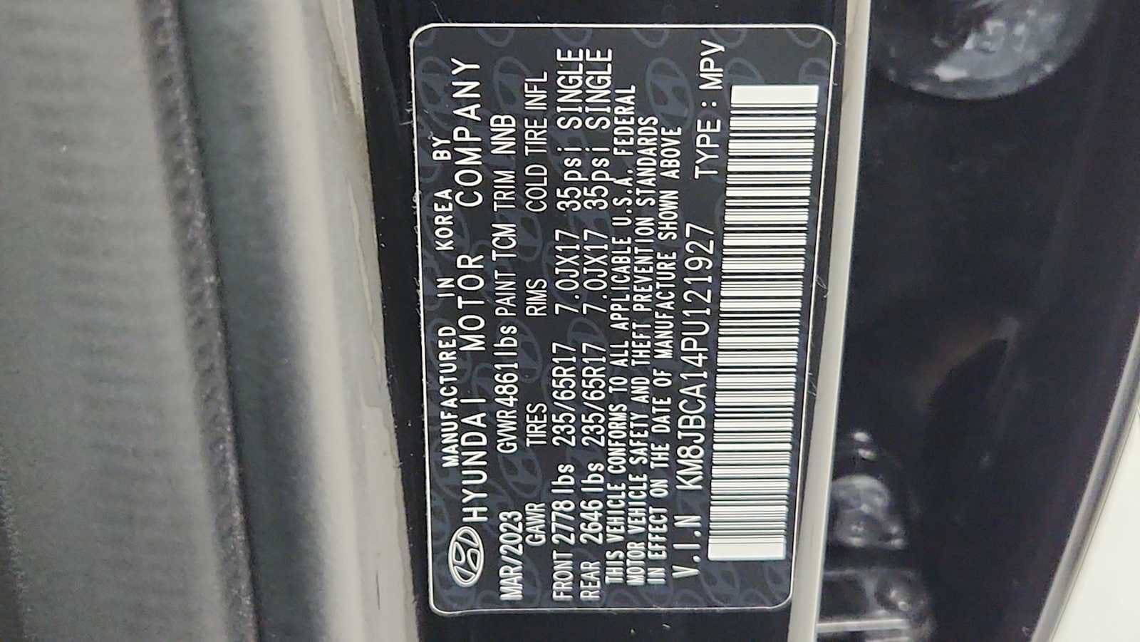 2023 Hyundai Tucson Blue - Photo 11