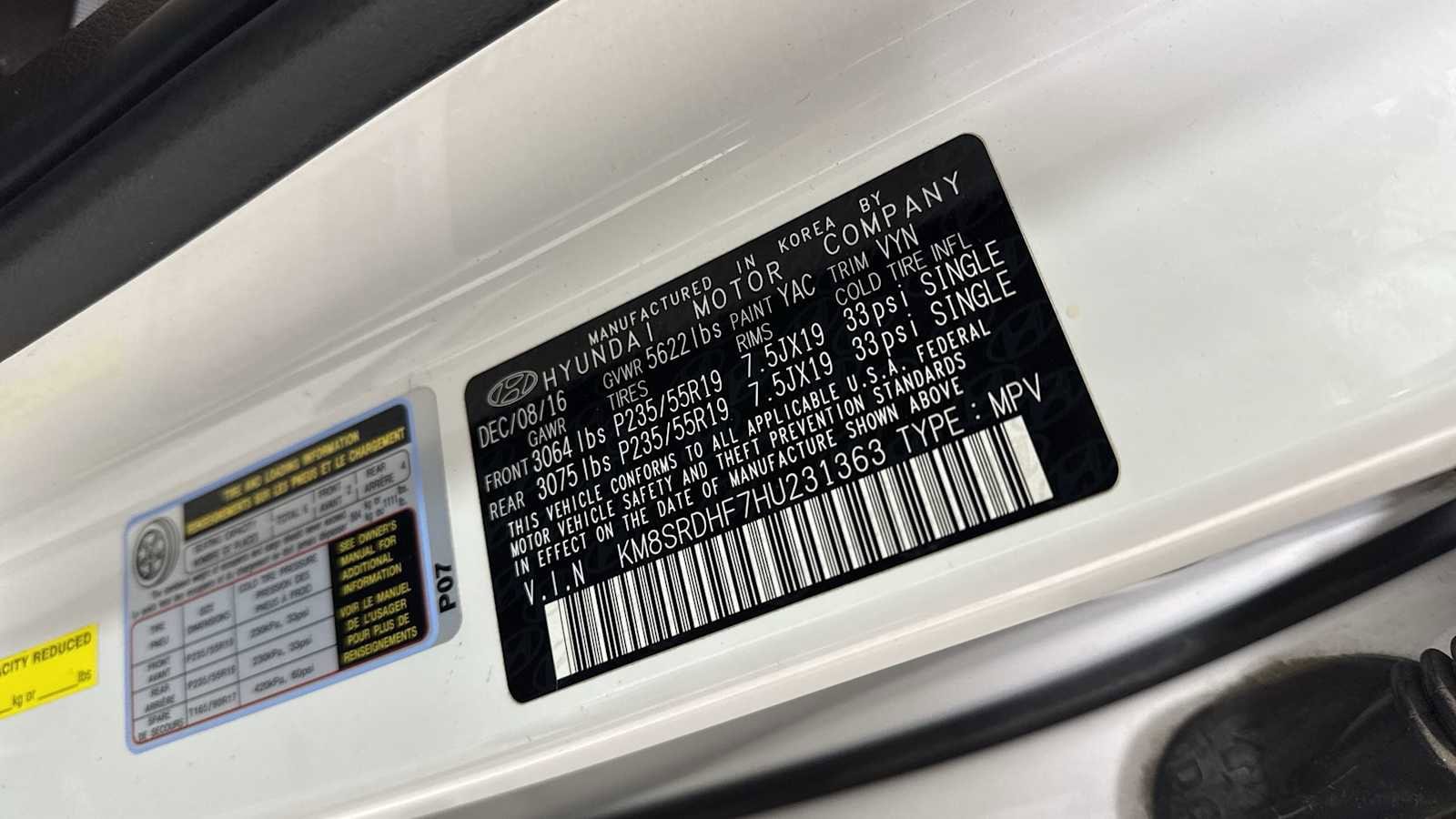 Thumbnail: 2017 Hyundai Santa Fe - 11