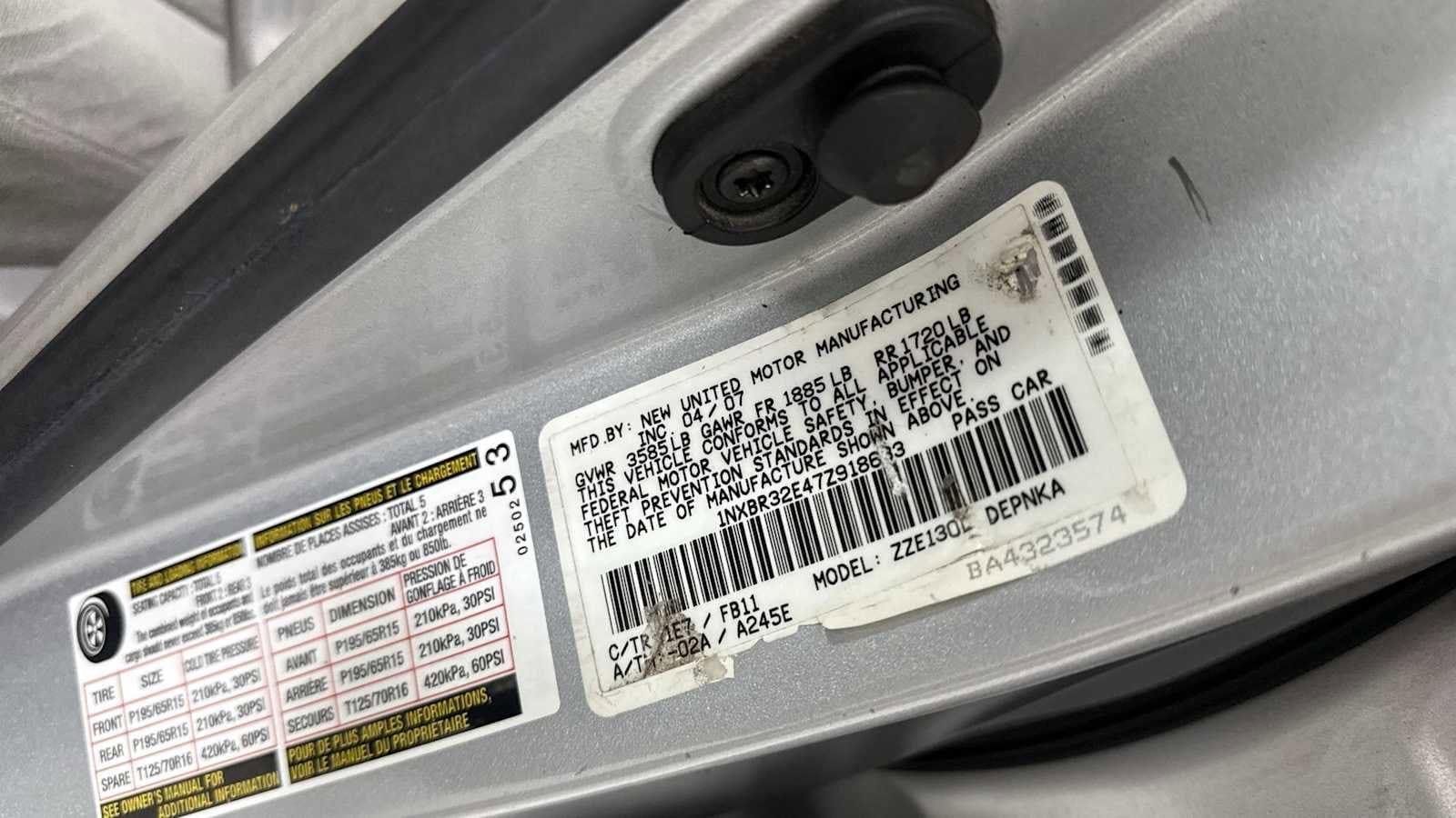 Thumbnail: 2007 Toyota Corolla - 11