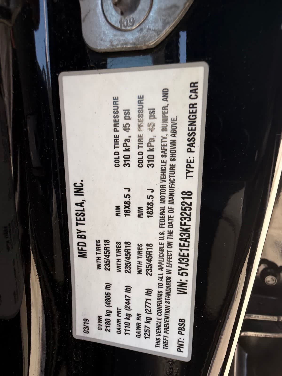 Thumbnail: 2019 Tesla Model 3 - 20