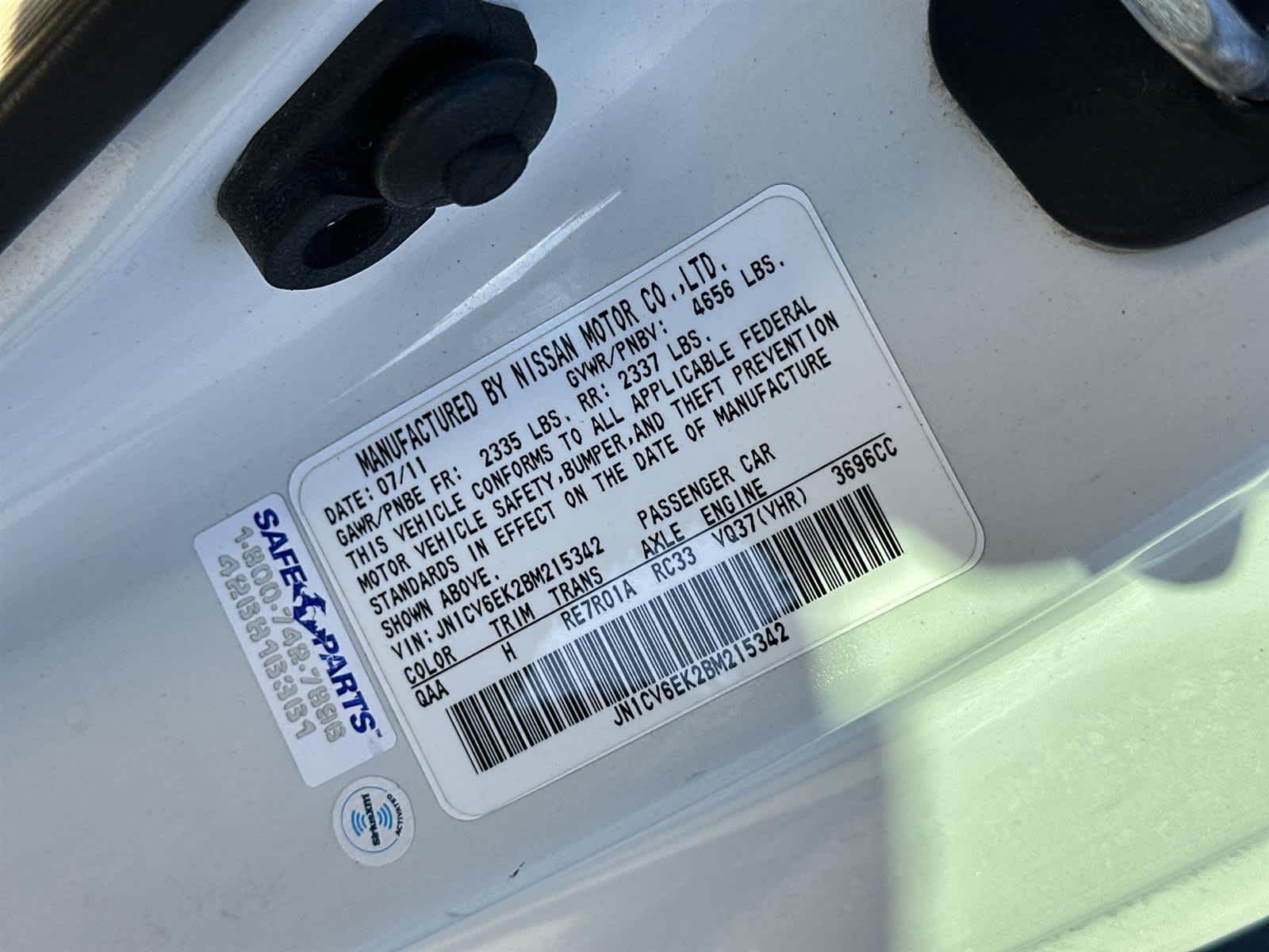 Thumbnail: 2011 INFINITI G37 - 22