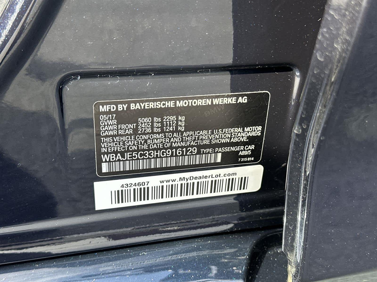 Thumbnail: 2017 BMW 5 Series - 20