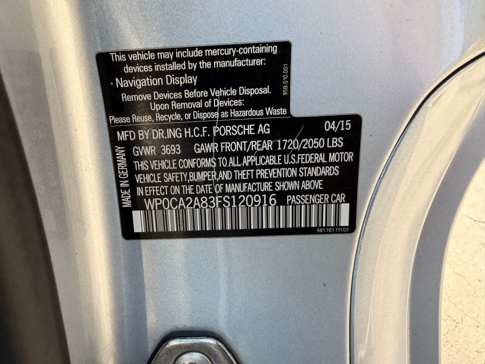 Thumbnail: 2015 Porsche Boxster - 21